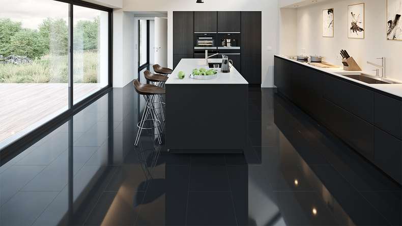planeo Click Vinyl - Rigid Black high gloss | Made in Germany (100P3006)