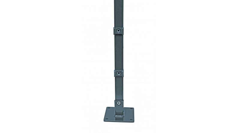 Fence post type FB anthracite for double bar fence