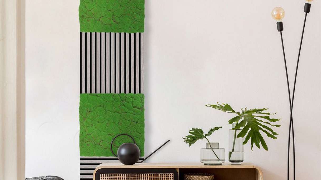 planeo acoustic panel - MixWall Moss Mood Forest Green 52 x 52 cm | artificial moss (PLMW-30121A)