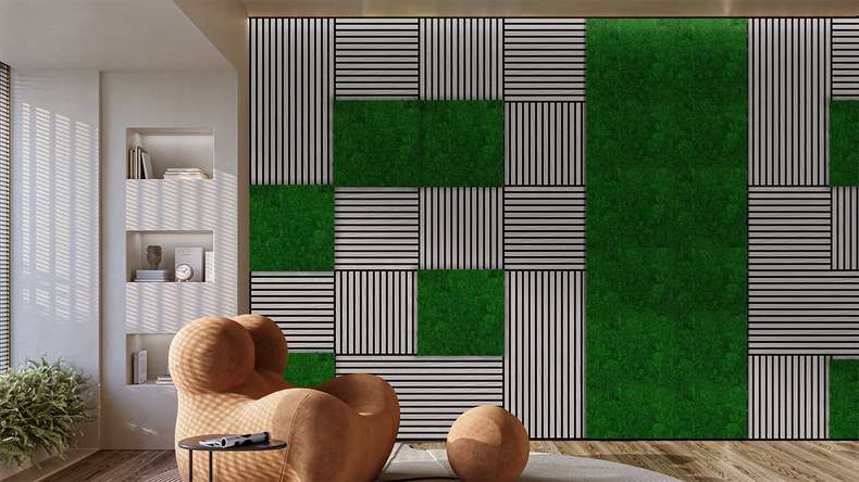 planeo acoustic panel - MixWall Timber Solid Velen Oak 52 x 104 cm | real wood veneer (PLMW-20411A)