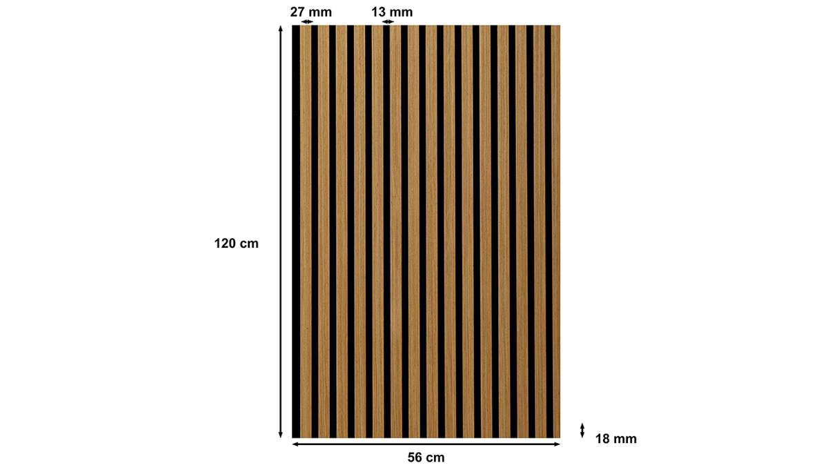 Skaben acoustic panels SilentWall - natural oiled oak