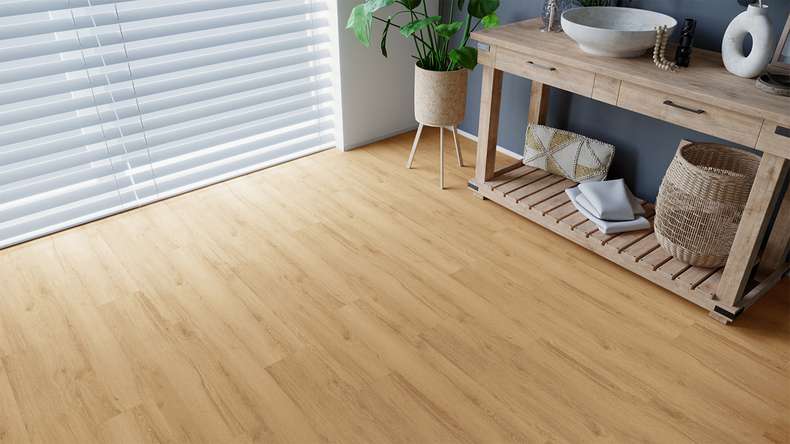 planeo design flooring for gluing - Eco Home&Health Rustic Oak Sand | synchronised embossing (LO-ED-03)