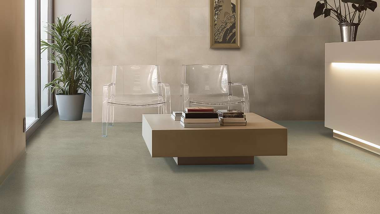 Gerflor Klick Vinyl Rigid - Creation 40 Clic Acoustic Backyard Taupe | Impact sound insulation integrated (61321713)