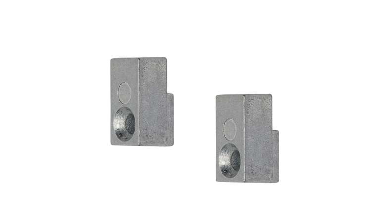 planeo Vertical bracket - Black 2 pcs