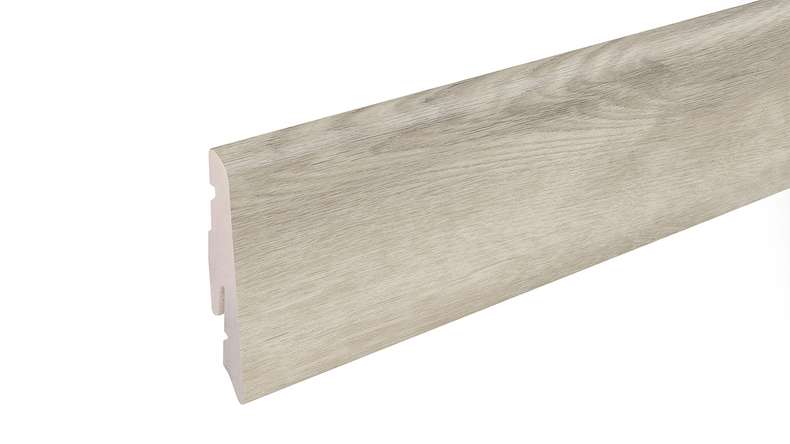 planeo skirting board SolutionX 2in1 - 2400 x 14 x 58 mm light grey oak (SL0076)