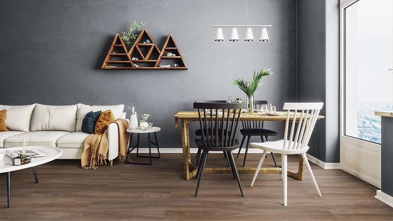 Forbo Allura Wood 70 adhesive vinyl - Dark Serene Oak (63645DR7)