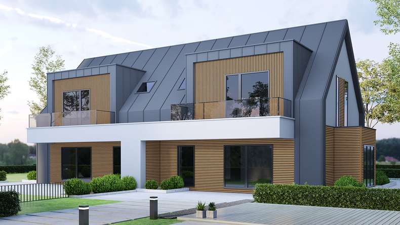 planeo LINEA Wide – WPC CoEx cladding, Burma Teak, 2900 x 181 mm
