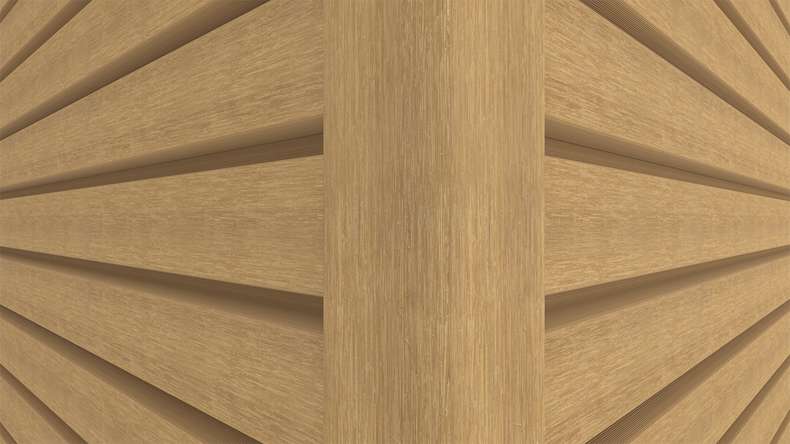 planeo LINEA Wide – WPC CoEx cladding, Sand, 2900 x 181 mm