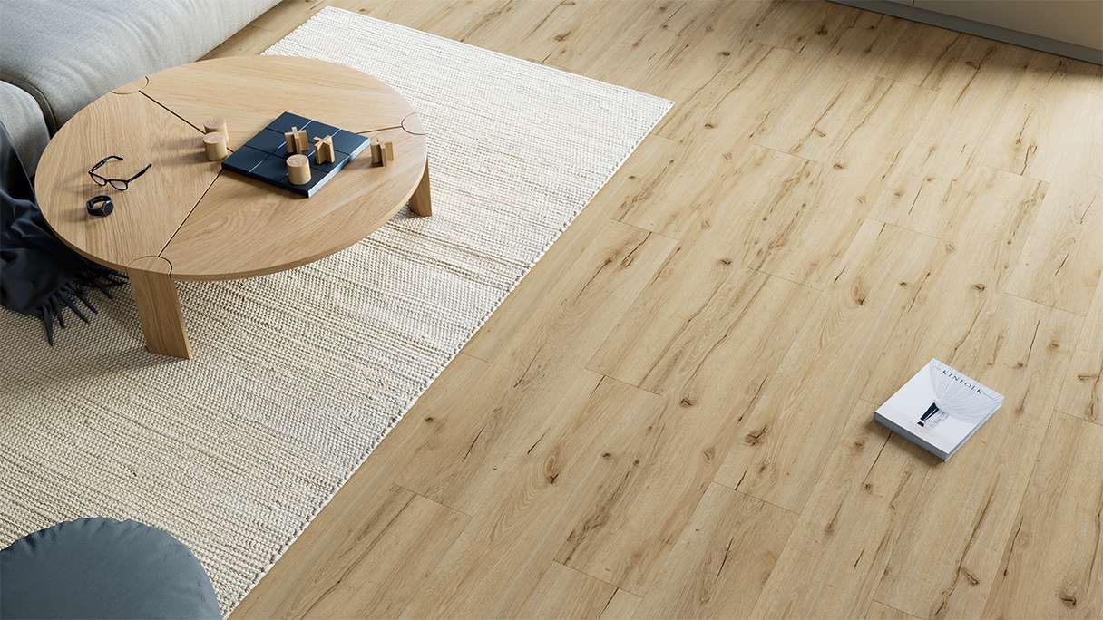 planeo Rigid Click Vinyl - Metro Oak | Impact sound insulation integrated (DF-K-132-055)