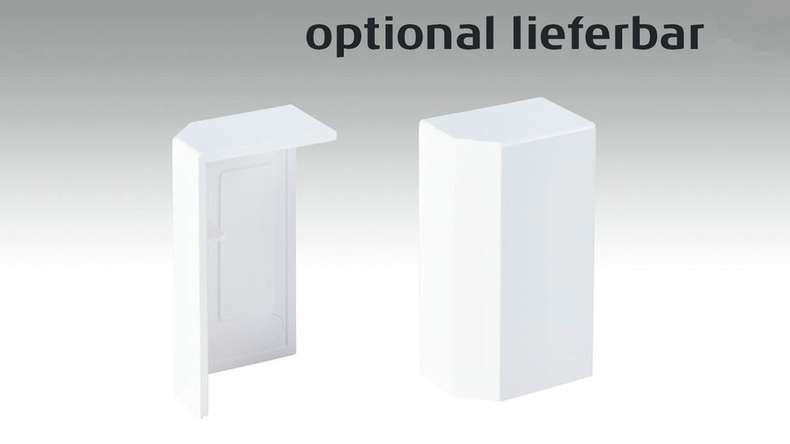 planeo skirting Modern white 18 x 50mm