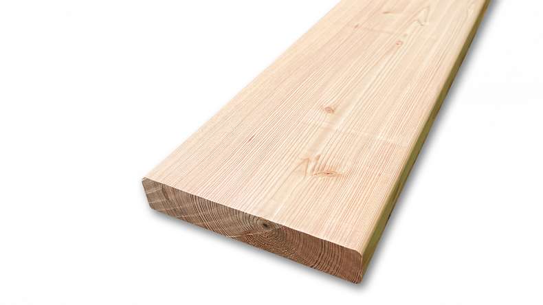 TerraWood wooden decking - Douglas fir Canadian - smooth on both sides