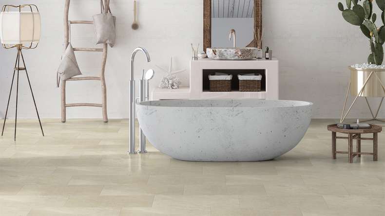 Gerflor Klick Vinyl - Senso Premium Rigid Acoustic Sandy stone | Impact sound insulation integrated (39481611)