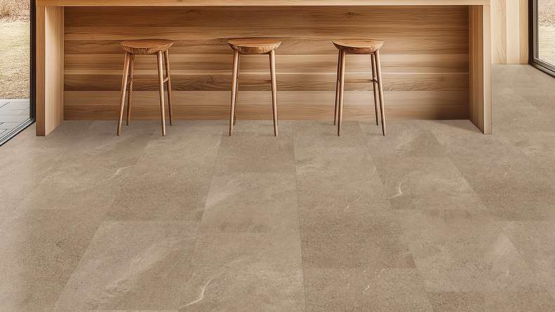 Gerflor Klick Vinyl Rigid - Creation 55 Clic Curton Stone Taupe | Authentic Appearance (60891604)