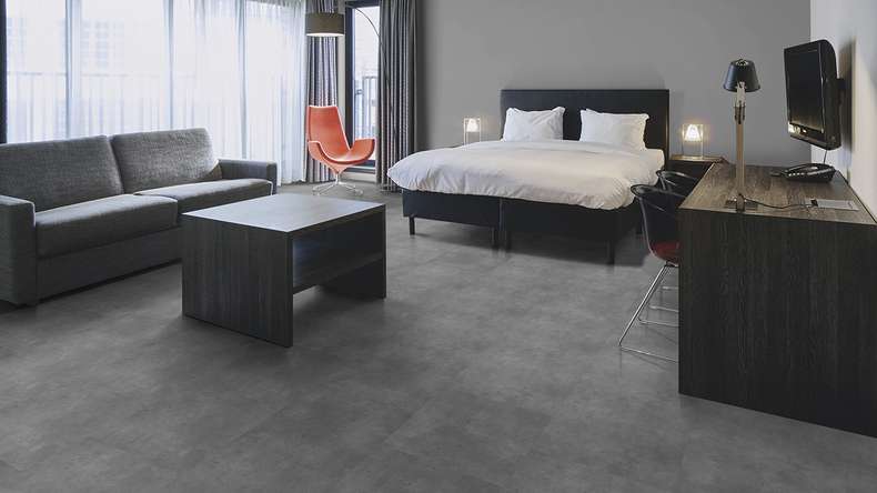 planeo self-adhesive vinyl – SilentIQ Stone 2-in-1 Commercial Terivon | Integrated impact sound insulation (F-DS-SIQ-1080)