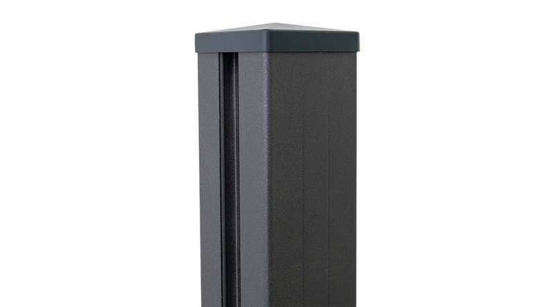 planeo Alumino - aluminium post for dowelling anthracite DB703 7x7x100cm incl. cap