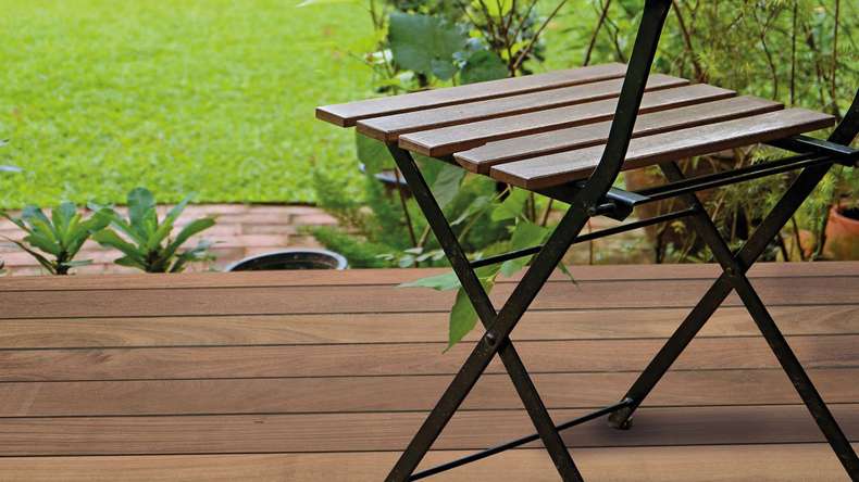 TerraWood Wood Decking Cumaru brown PRIME 21 x 145mm - smooth on both sides