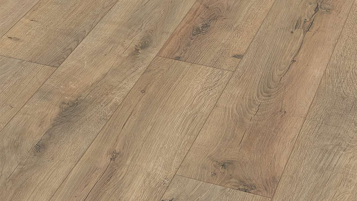 MEISTER Design flooring MeisterDesign. next DD 500 S - 06439 Cracked Oak Terra | Impact sound insulation integrated (400054-1287220-06439)
