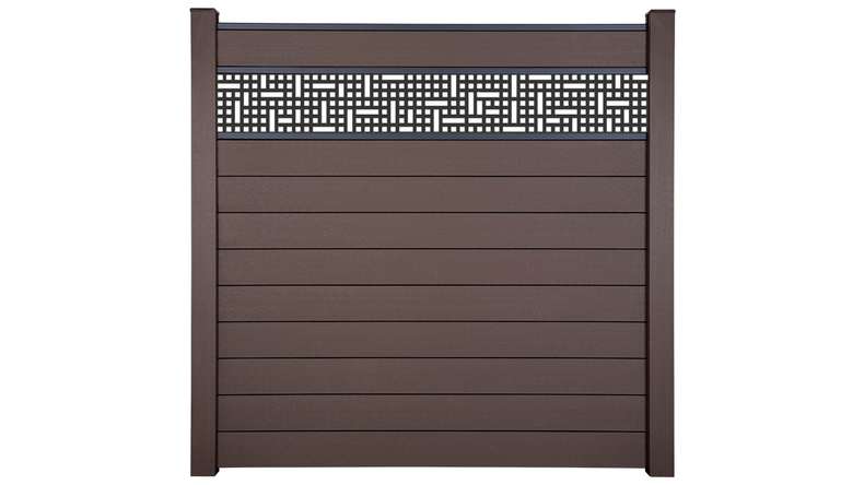 planeo Gardence Strong - BPC plug-in fence Mesh Terra 180 x 180 cm