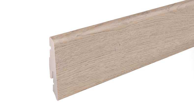planeo skirting board SolutionX 2in1 - 2400 x 14 x 58 mm oak cream (SL0097)
