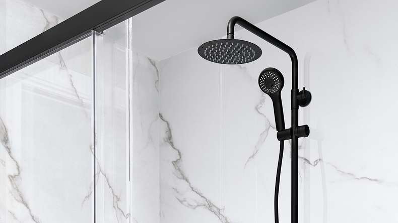 planeo StrongWall - Plastic wall panelling XL Trapanesi 260 x 90 cm high gloss