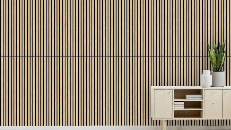 planeo acoustic panel - MixWall Timber Touch Flare Oak 52 x 104 cm | real wood veneer (PLMW-00011B)