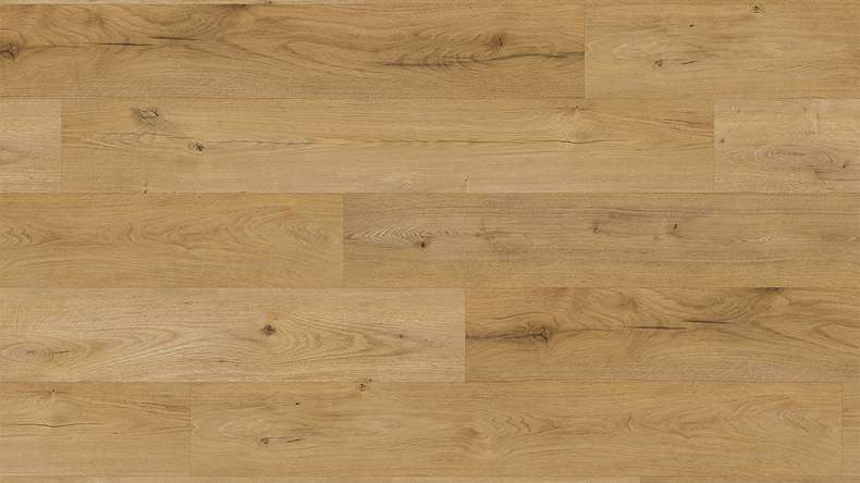 planeo Rigid Click Vinyl - Honey Oak | Impact sound insulation integrated (KRO-1007)