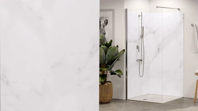 Planeo Wallboard - Marble Grey-White Matt - various formats