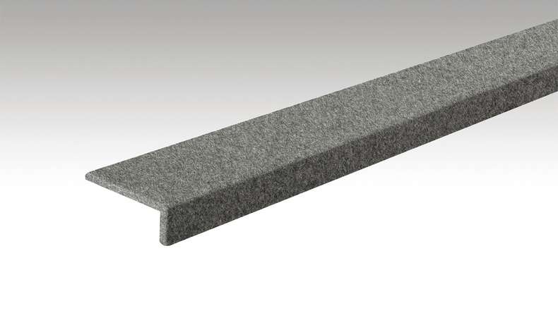 Meister angled cover strip felt basalt grey 04502 - 2000 x 60 x 22 mm (200029-2000-04502)