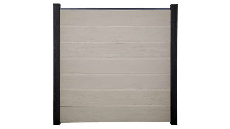 planeo Solid Grande - plug-in fence Standard BiColor White