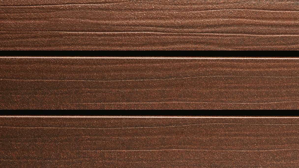 planeo Fassado - WPC rhombus strip facade cladding Prime maroon