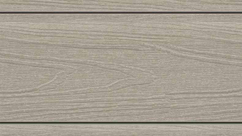 planeo MAXLine Nature - WPC CoEx coated XL decking board hollow chamber - light grey 3m textured/smooth brushed