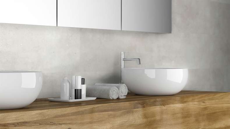 planeo Revea - Wall panelling plastic beige matt 60 x 30 cm