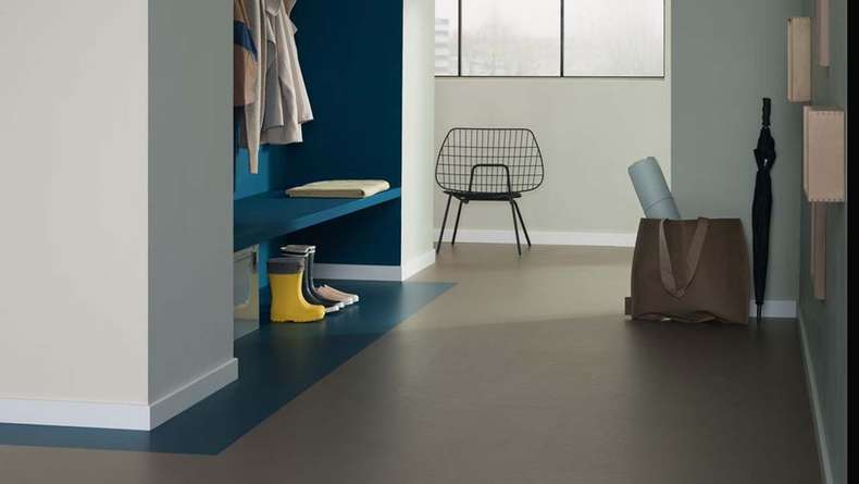 planeo click linoleum flooring Linoklick - Petrol - 333358