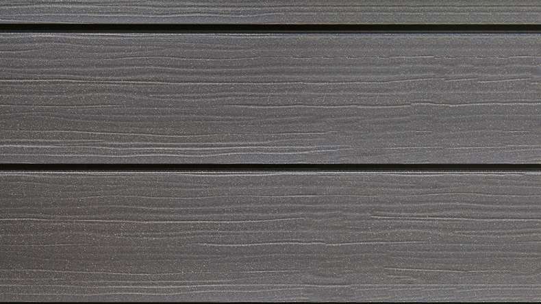 planeo Fassado - WPC rhombus strip facade cladding Prime lava grey XXL 6 m