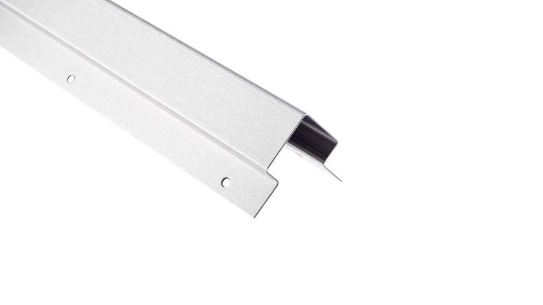 planeo Fassado - facade corner stainless steel (brushed, ground)