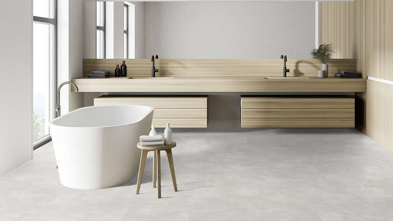 Gerflor Klick Vinyl - Senso Premium Rigid Acoustic Pepper light | Impact sound insulation integrated (39480890)