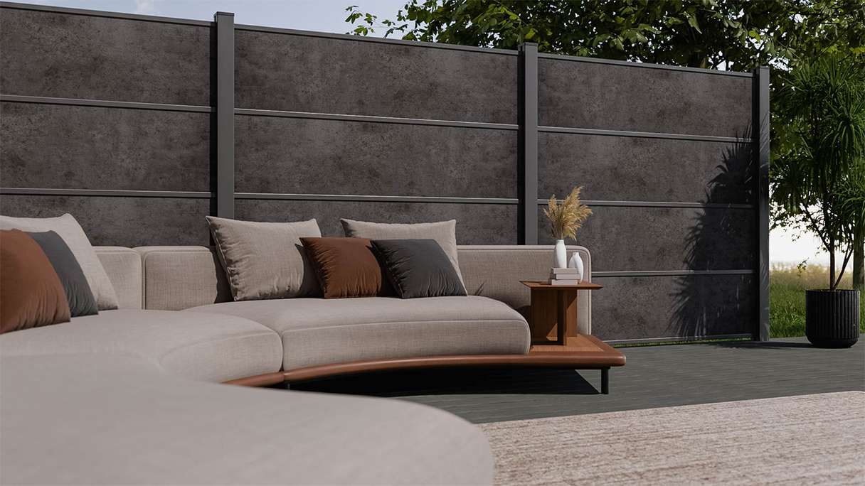 planeo Gardence Resistant - single profile anthracite grey 180 x 45 x 8mm