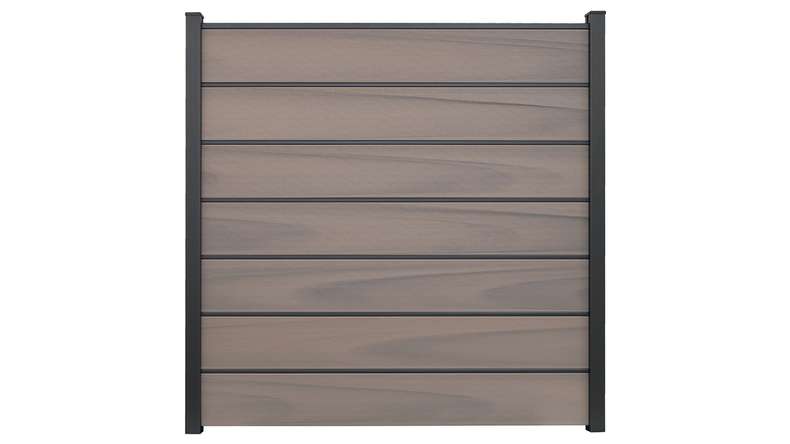 planeo Solid Grande - Premium garden fence Bi-Color co-ex
