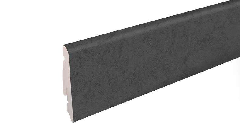 planeo skirting board SolutionX 2in1 - 2400 x 14 x 58 mm oak anthracite (SL0026)