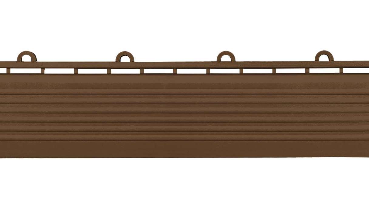 planeo side panel for 30 x 30 cm click tiles – brown with eyelet
