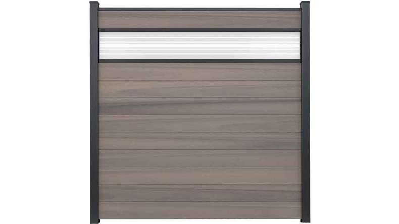 planeo Solid - garden fence design panel Glas30 Bi-Color co-ex