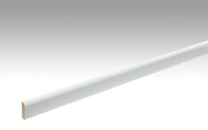 MEISTER Skirtings Uni white glossy DF 324 - 2380 x 25 x 6 mm (200007-2380-00324)