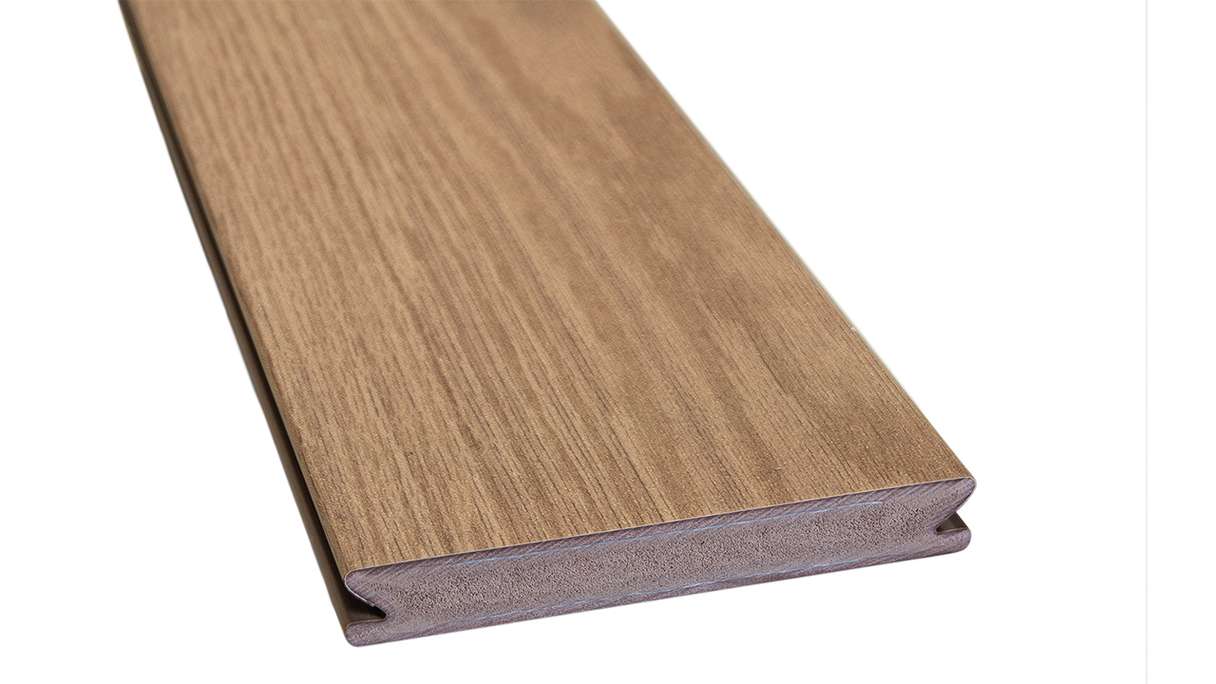 planeo Design Wood – BPC Solid Decking Board – Natural Oak Textured