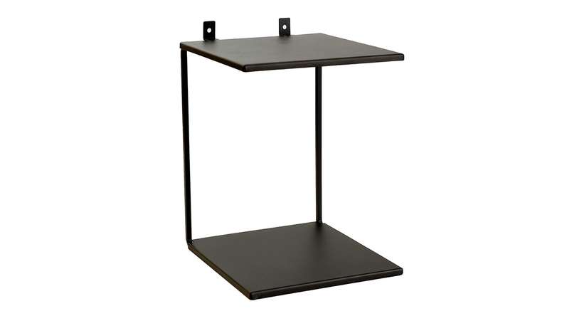 planeo double shelf - black incl. screws