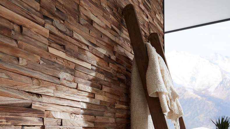 Skaben WoodWall - Teakwood Chic Nature