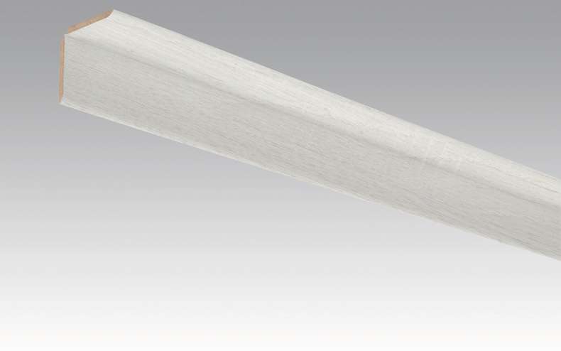 MEISTER skirting boards folded oak white opaque 4069 - 2380 x 70 x 3.5 mm (200033-2380-04069)