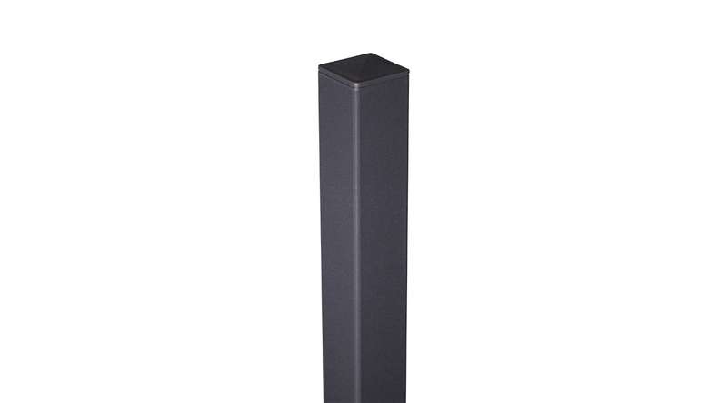 planeo Viento - aluminium post to set in concrete anthracite DB703 150cm incl. cap