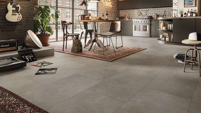 MEISTER design flooring Rigid Vinyl RB 500 S - 20212 Industrial rock | Impact sound insulation integrated (400049-0914457-20212)