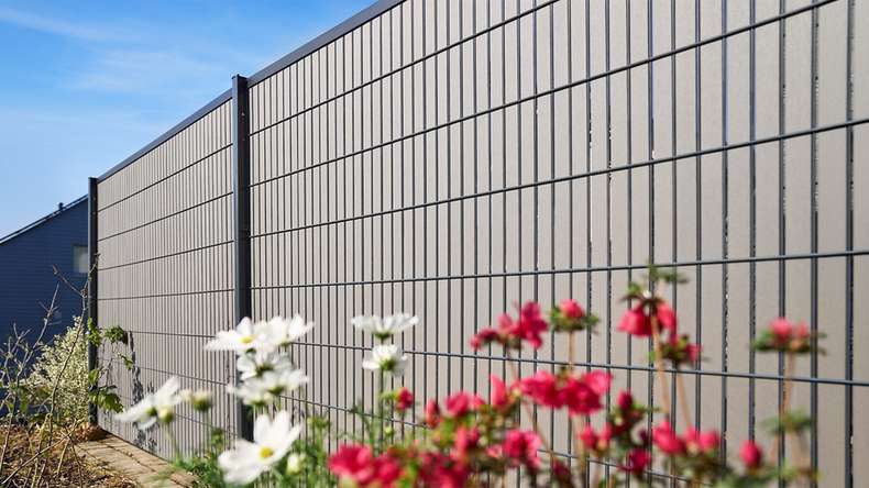 planeo WPC strip set - anthracite L 250 x H 123 cm
