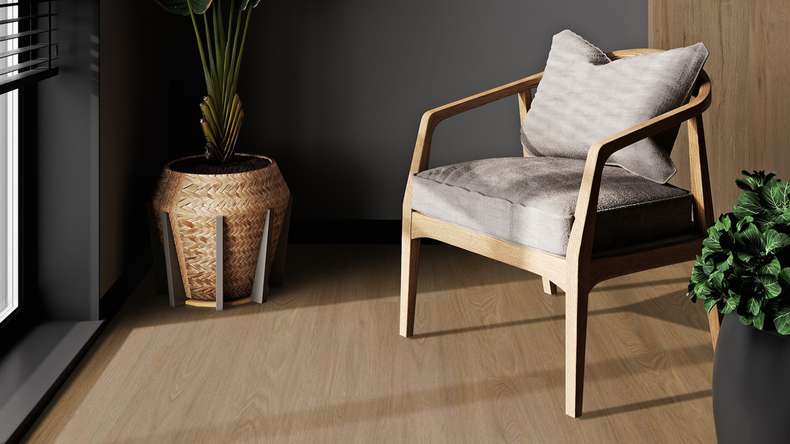 Gerflor click Vinyl - Virtuo 30 Rigid Acoustic EIR Blomma Brown | integrated impact sound insulation (39131461)